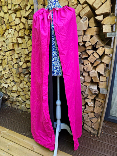 Cerise pink cloak long - cerise,