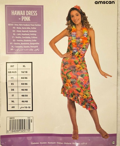Amscan pink hawaiian - pink, dress