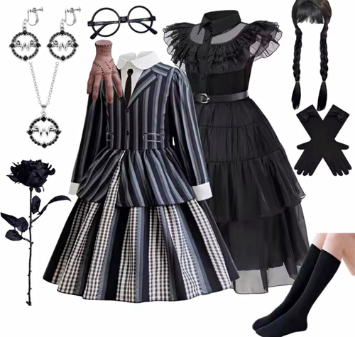 Black gothic fancy dress - gothic,
