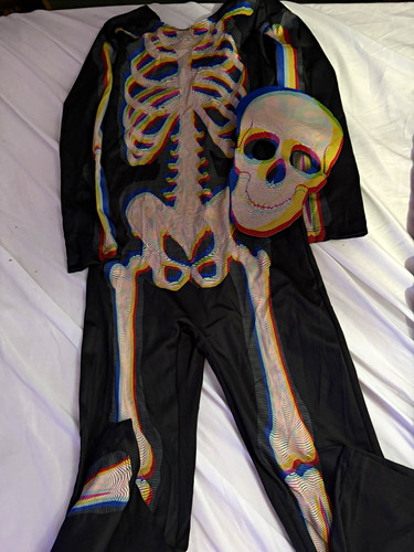 Black skeleton one piece - one,