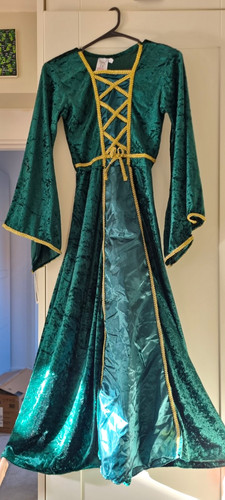 Girls medieval gothic - gothic, green