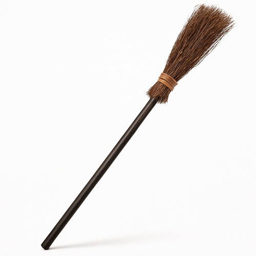 Evil witch broomstick - evil,