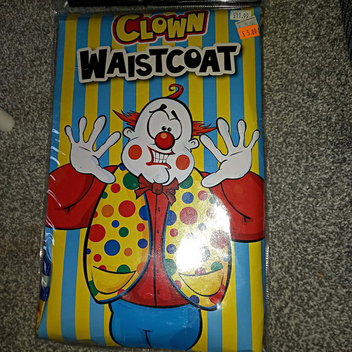 Clown circus waistcoat - waistcoat, fancy