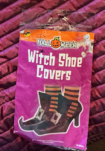 Halloween witch purple shoe - purple,