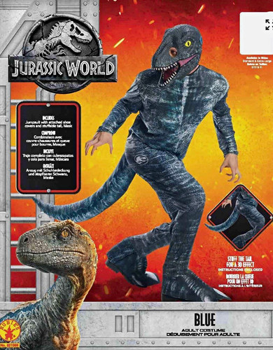 Jurassic world blue dinosaur - blue,
