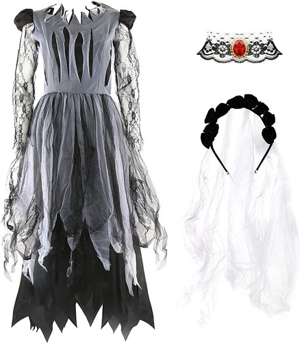 Ladies ghost bride costume - ladies,
