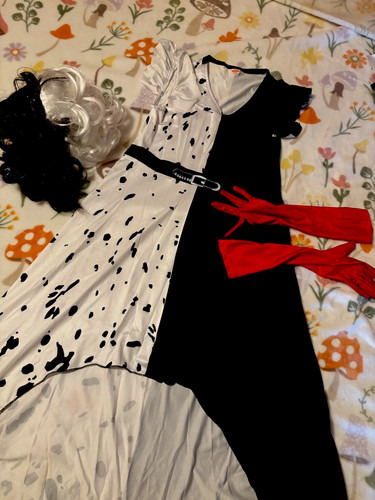 Black white spotted - black,