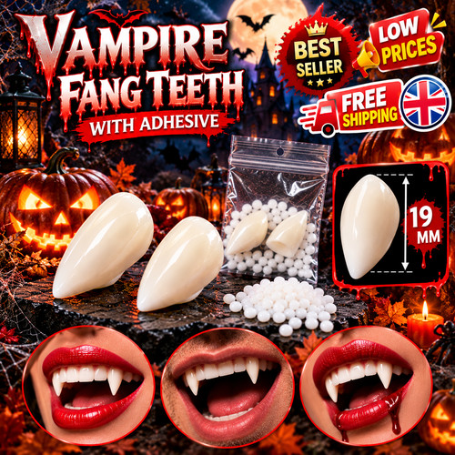 19mm vampire fangs teeth 1 - vampire,