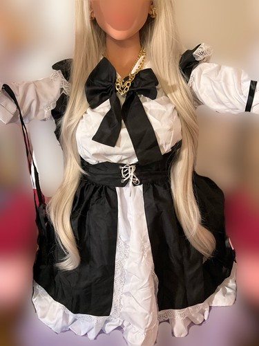 Maid costume dress - s, black