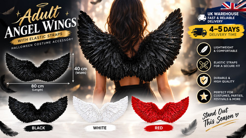 Adult angel wings feather - adult,