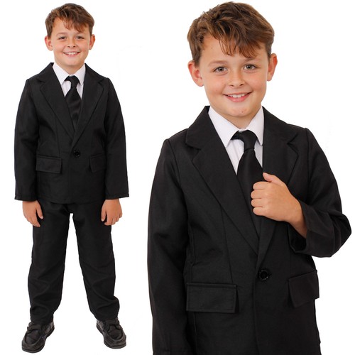 Child black suit film fancy - black,
