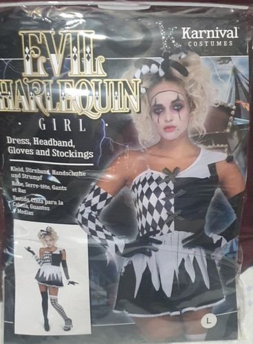 Evil harlequin girl - evil,