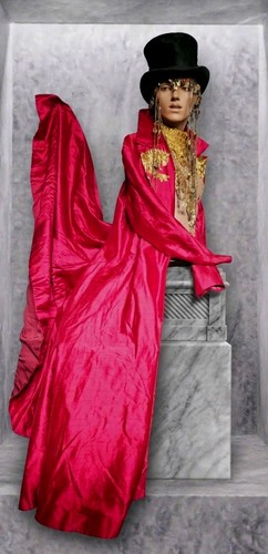 Vintage red satin fully - fully, lined
