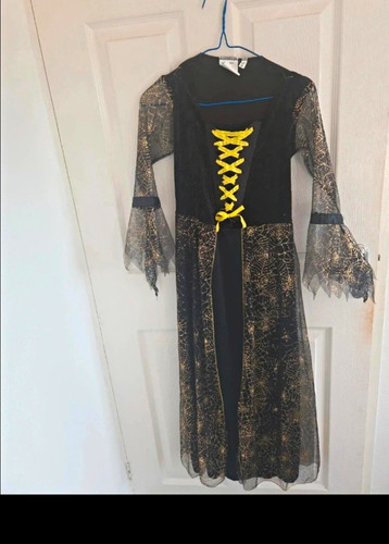 Black gold witch halloween - black,