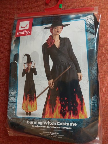 Smiffys burning witch costume - burning,